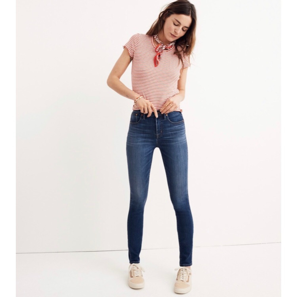TALL 10” High-Rise Skinny Jeans in Danny Wash